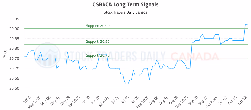 Stock Chart for CSBI:CA