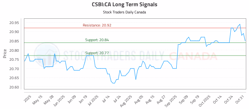 Stock Chart for CSBI:CA