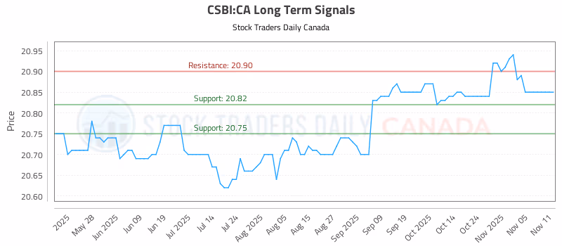 Stock Chart for CSBI:CA