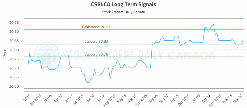 Stock Chart for CSBI:CA
