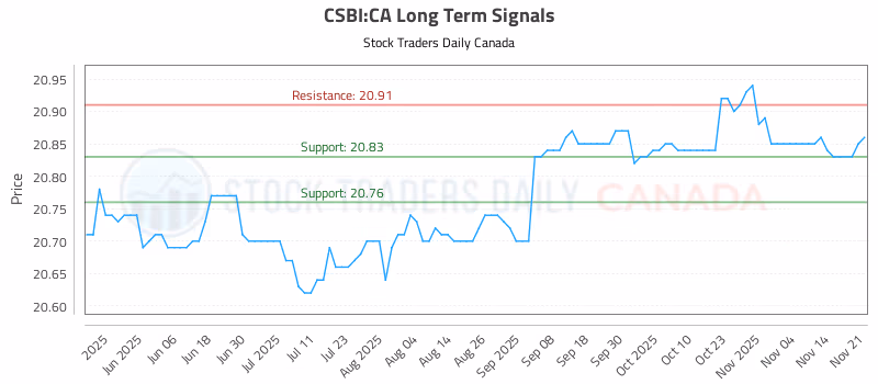 Stock Chart for CSBI:CA