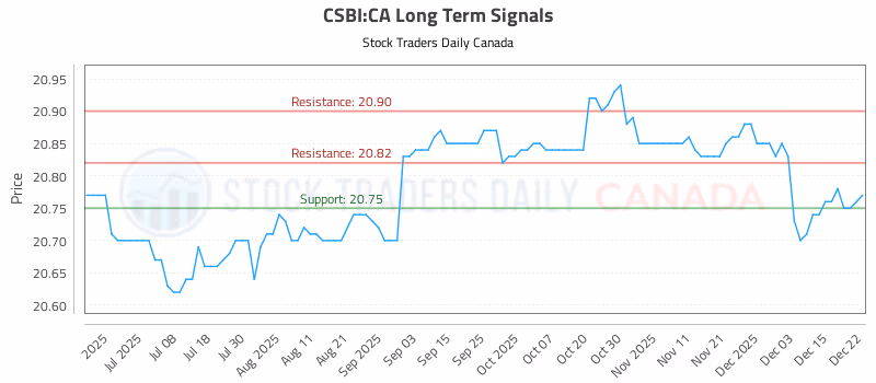 Stock Chart for CSBI:CA