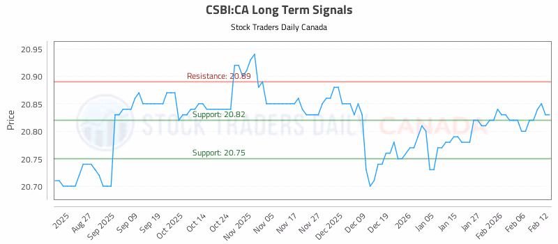 Stock Chart for CSBI:CA