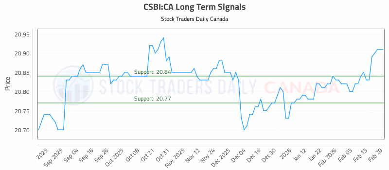 Stock Chart for CSBI:CA