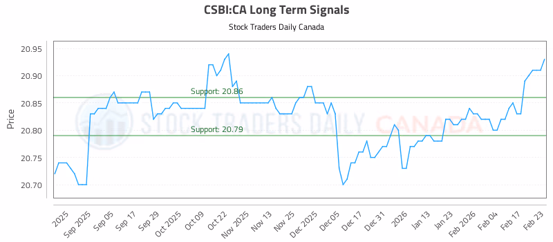 Stock Chart for CSBI:CA