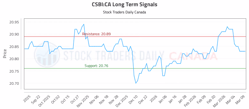 Stock Chart for CSBI:CA