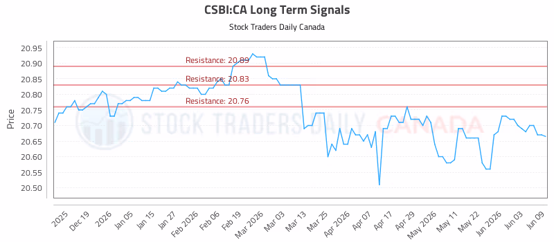 Stock Chart for CSBI:CA