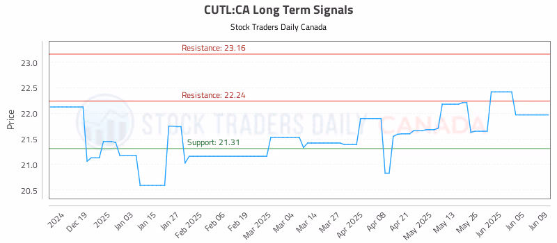 Stock Chart for CUTL:CA