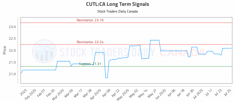 Stock Chart for CUTL:CA