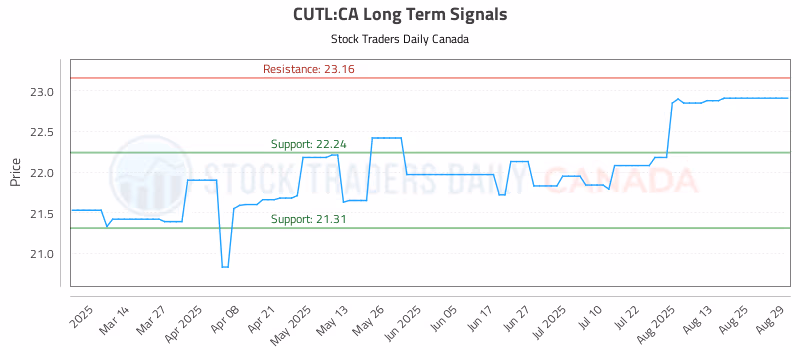 Stock Chart for CUTL:CA