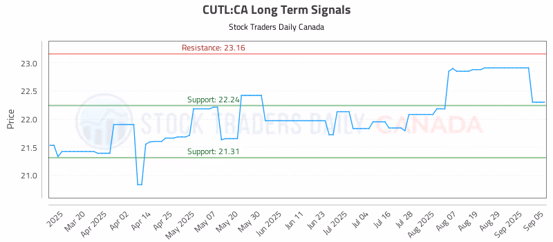 Stock Chart for CUTL:CA