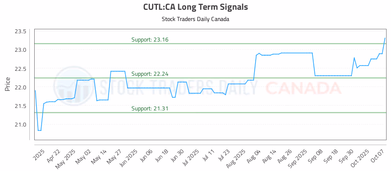 Stock Chart for CUTL:CA