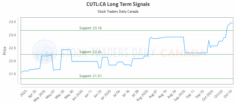 Stock Chart for CUTL:CA