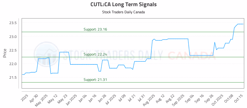 Stock Chart for CUTL:CA