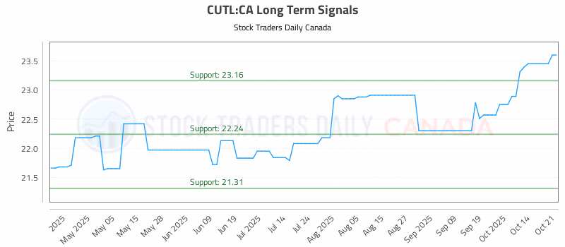 Stock Chart for CUTL:CA