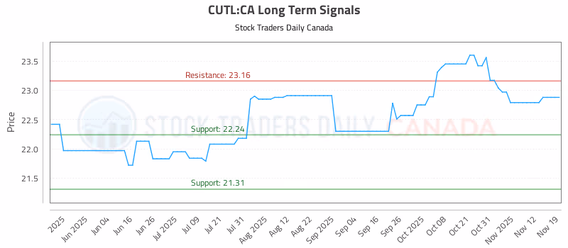 Stock Chart for CUTL:CA
