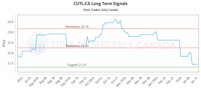 Stock Chart for CUTL:CA