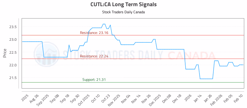 Stock Chart for CUTL:CA