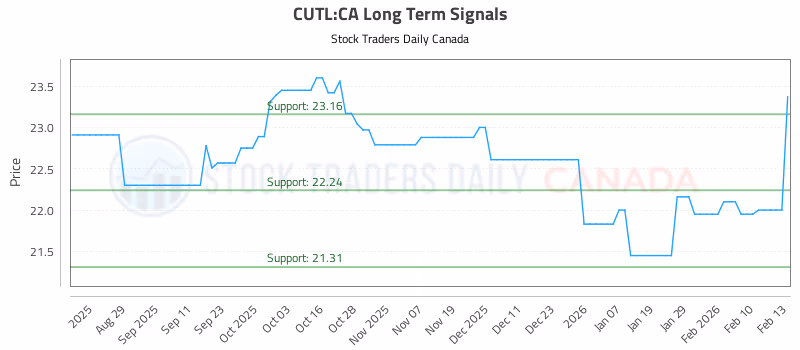 Stock Chart for CUTL:CA