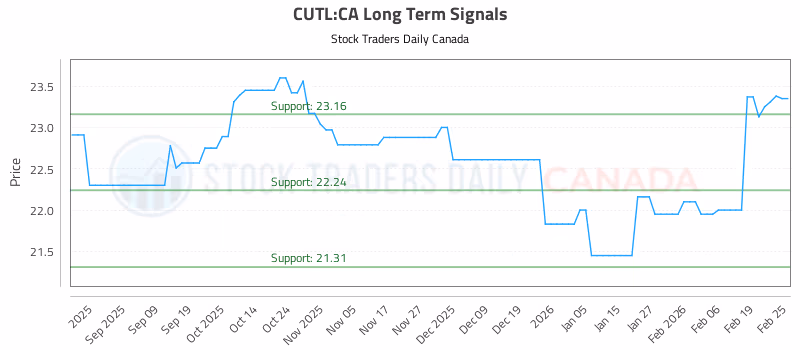 Stock Chart for CUTL:CA