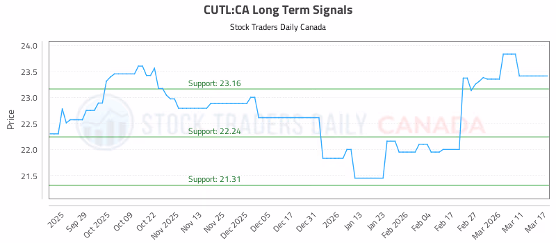 Stock Chart for CUTL:CA