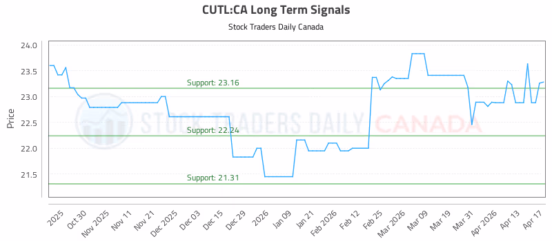 Stock Chart for CUTL:CA