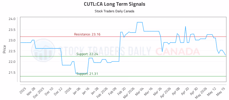 Stock Chart for CUTL:CA