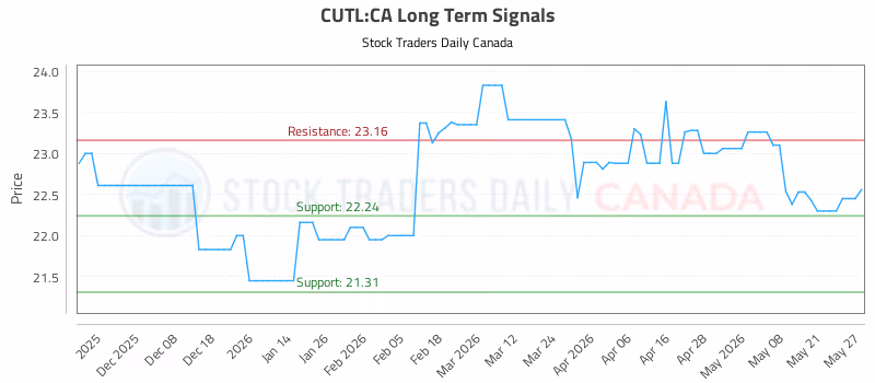 Stock Chart for CUTL:CA