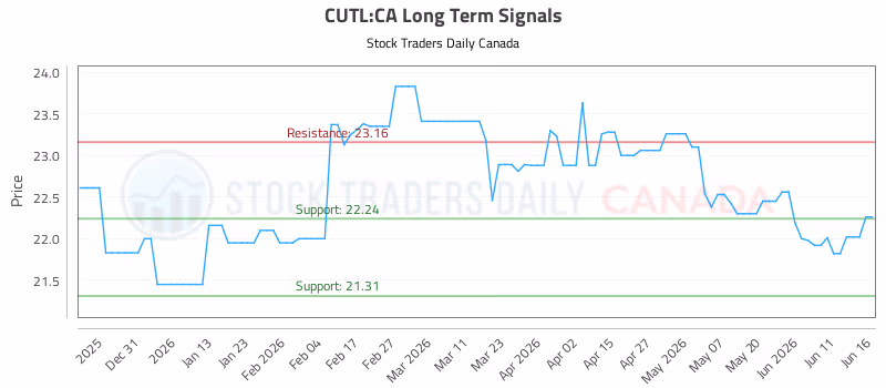 Stock Chart for CUTL:CA