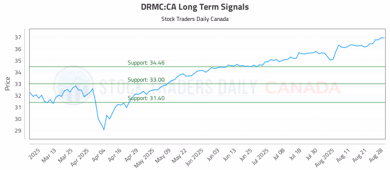 Stock Chart for DRMC:CA