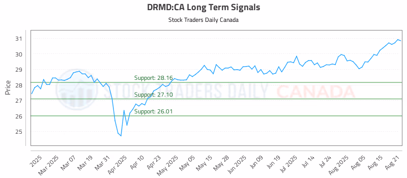 Stock Chart for DRMD:CA