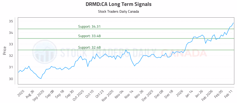 Stock Chart for DRMD:CA