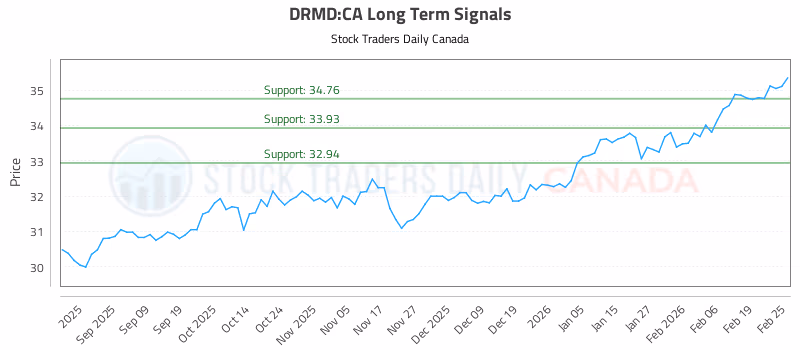 Stock Chart for DRMD:CA