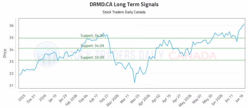 Stock Chart for DRMD:CA