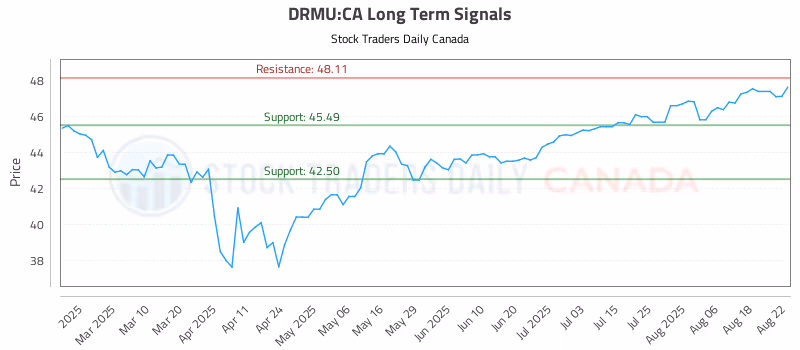 Stock Chart for DRMU:CA