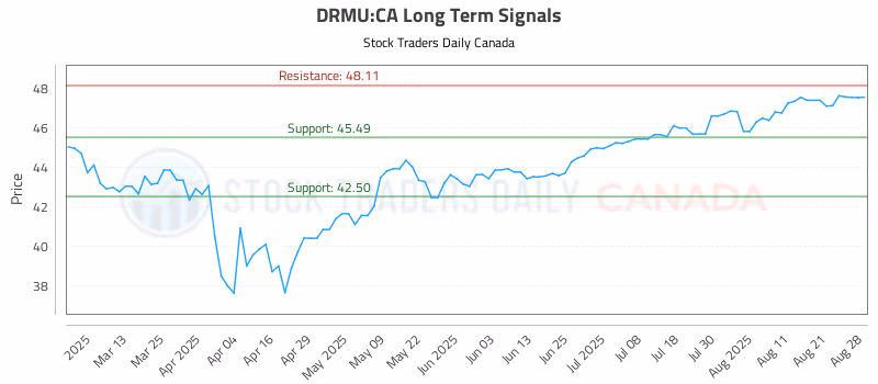 Stock Chart for DRMU:CA