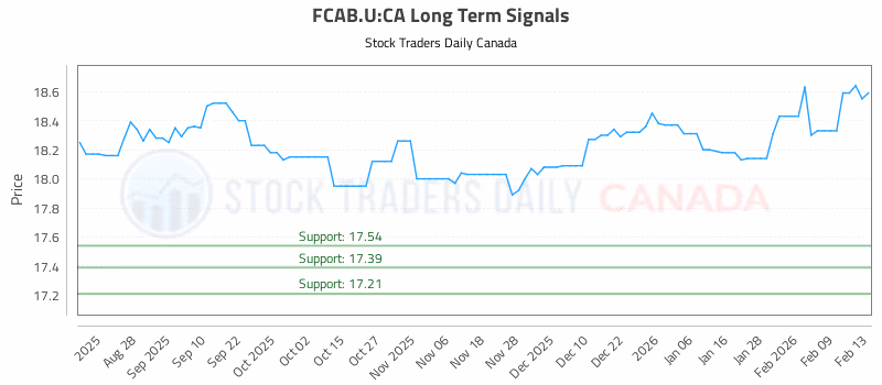 Stock Chart for FCAB.U:CA