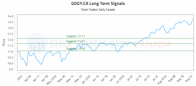 Stock Chart for GOGY:CA