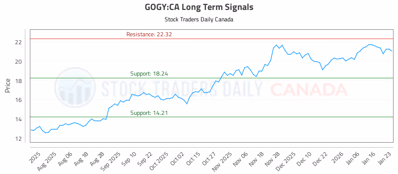 Stock Chart for GOGY:CA