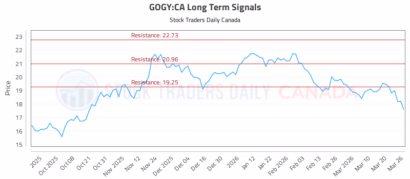 Stock Chart for GOGY:CA