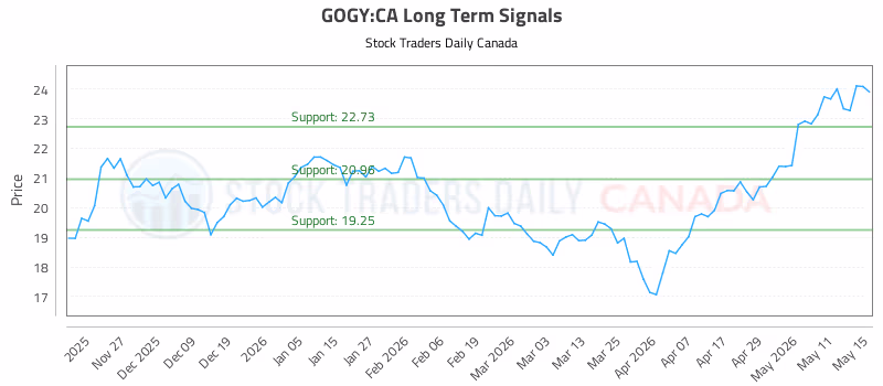 Stock Chart for GOGY:CA