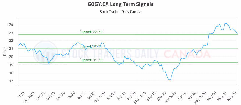Stock Chart for GOGY:CA