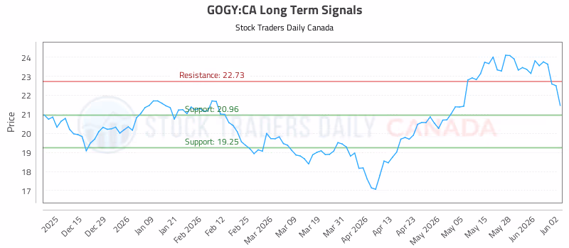 Stock Chart for GOGY:CA