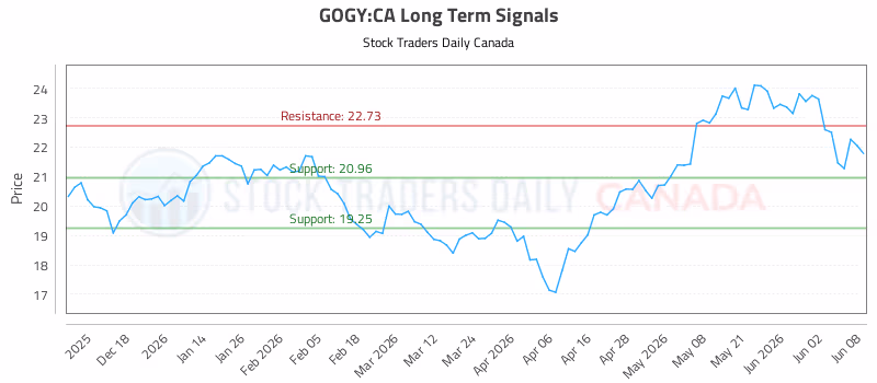 Stock Chart for GOGY:CA