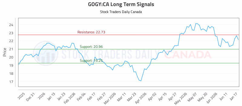 Stock Chart for GOGY:CA