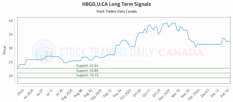 Stock Chart for HBGD.U:CA