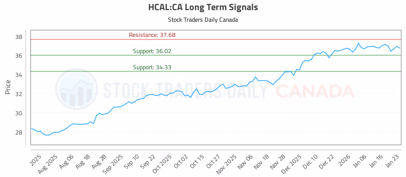 Stock Chart for HCAL:CA