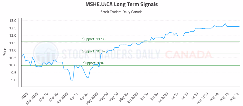 Stock Chart for MSHE.U:CA
