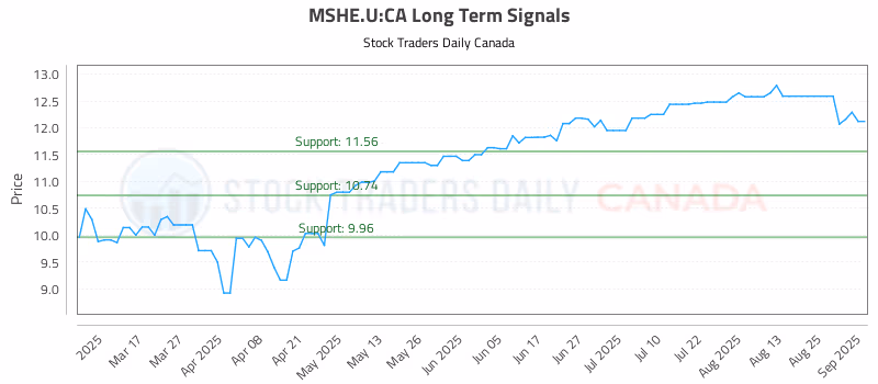Stock Chart for MSHE.U:CA