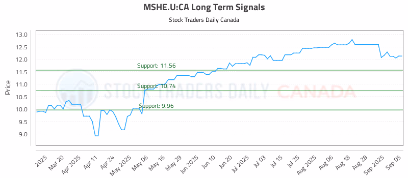 Stock Chart for MSHE.U:CA